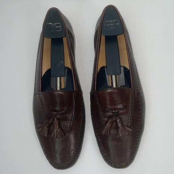Mezlan leather mens dress shoes handmade in Spain Sz 10 main image 5